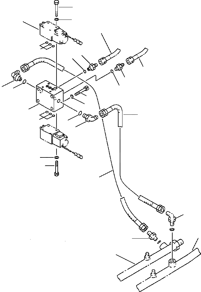 Схема запчастей Komatsu PC650-5 & PC650LC-5 - СТРЕЛА COMPENSATING ТРУБЫ -POSITION, ПРЯМАЯ ЛОПАТА ГИДРАВЛИКА