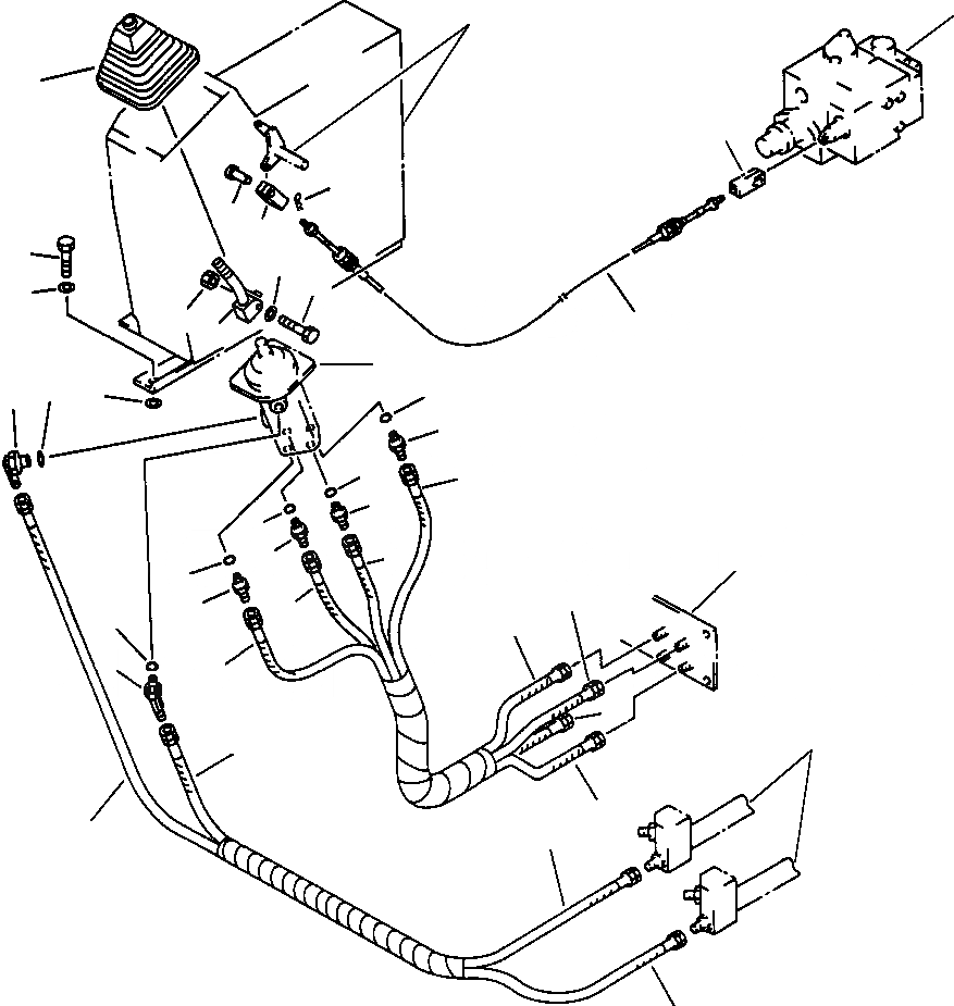 Схема запчастей Komatsu PC650-5 & PC650LC-5 - ЛЕВ. УПРАВЛ-Е СТОЙКА P.P.C. ТРУБЫ И HARDWARE, ПРЯМАЯ ЛОПАТА КАБИНА ОПЕРАТОРА И СИСТЕМА УПРАВЛЕНИЯ