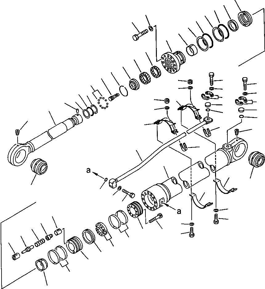 Схема запчастей Komatsu PC650-5 & PC650LC-5 - ЦИЛИНДР РУКОЯТИ РАБОЧЕЕ ОБОРУДОВАНИЕ