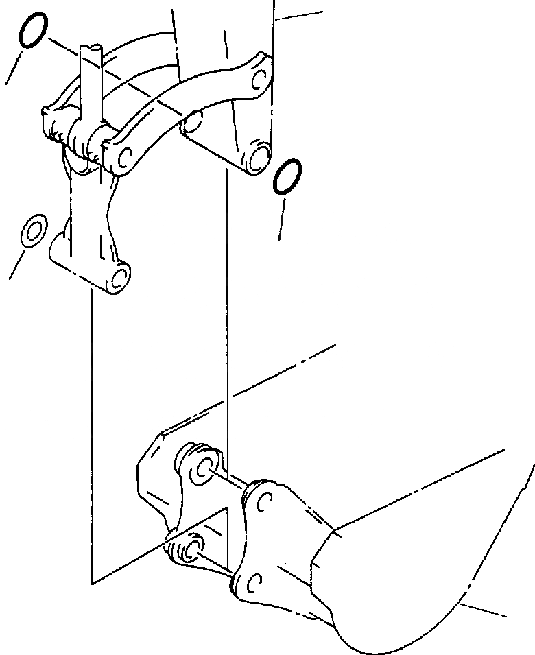 Схема запчастей Komatsu PC650-5 & PC650LC-5 - СОЕДИНЕНИЕ КОВША УПЛОТНЕНИЯ PCSE- РАБОЧЕЕ ОБОРУДОВАНИЕ