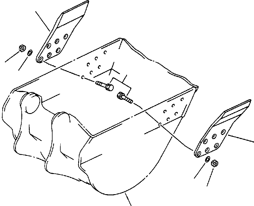 Схема запчастей Komatsu PC650-5 & PC650LC-5 - КОВШ БОКОРЕЗЫ ОТВАЛ РАБОЧЕЕ ОБОРУДОВАНИЕ