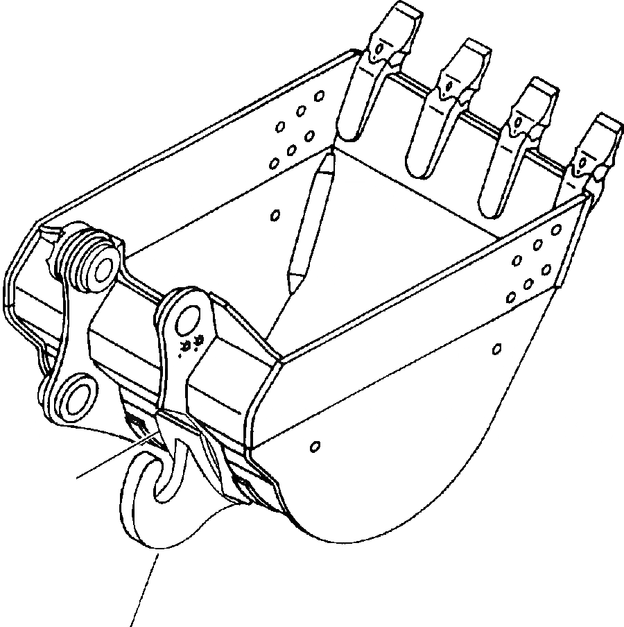 Схема запчастей Komatsu PC650-5 & PC650LC-5 - КОВШ С КРЮК ВЕРТИКАЛЬН. ПАЛЕЦ TEETH РАБОЧЕЕ ОБОРУДОВАНИЕ
