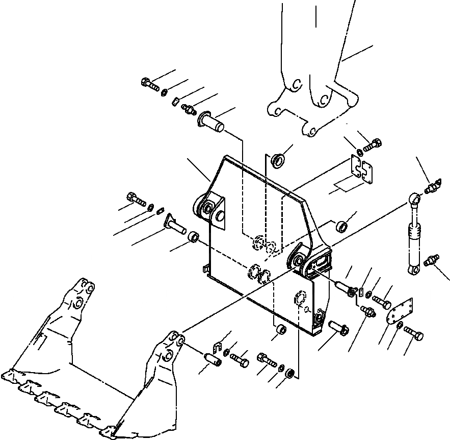 Схема запчастей Komatsu PC650-5 & PC650LC-5 - .8 И . CUBIC METER КОВШ КРЕПЛЕНИЕ ПРЯМАЯ ЛОПАТА РАБОЧЕЕ ОБОРУДОВАНИЕ