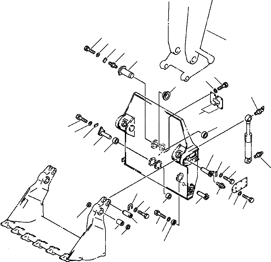 Схема запчастей Komatsu PC650-5 & PC650LC-5 - КОВШ HARDWARE, LESS КОВШ ПРЯМАЯ ЛОПАТА РАБОЧЕЕ ОБОРУДОВАНИЕ
