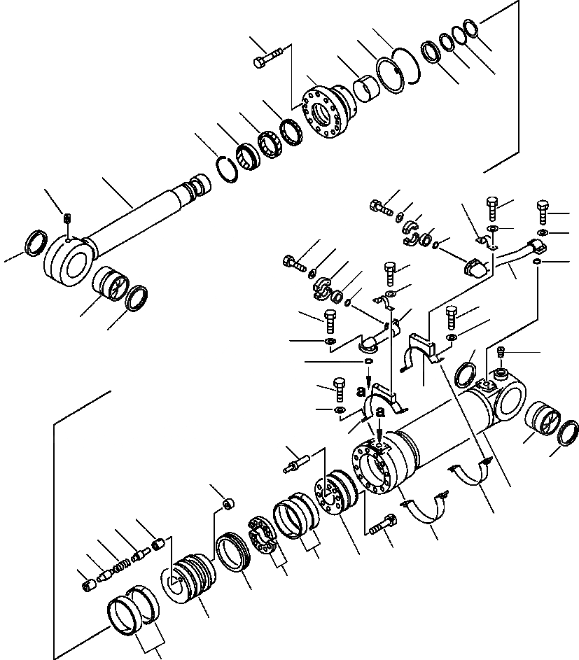 Схема запчастей Komatsu PC650-5 & PC650LC-5 - НИЖН. ГИДРОЦИЛИНДР КОВША ПРЯМАЯ ЛОПАТА РАБОЧЕЕ ОБОРУДОВАНИЕ