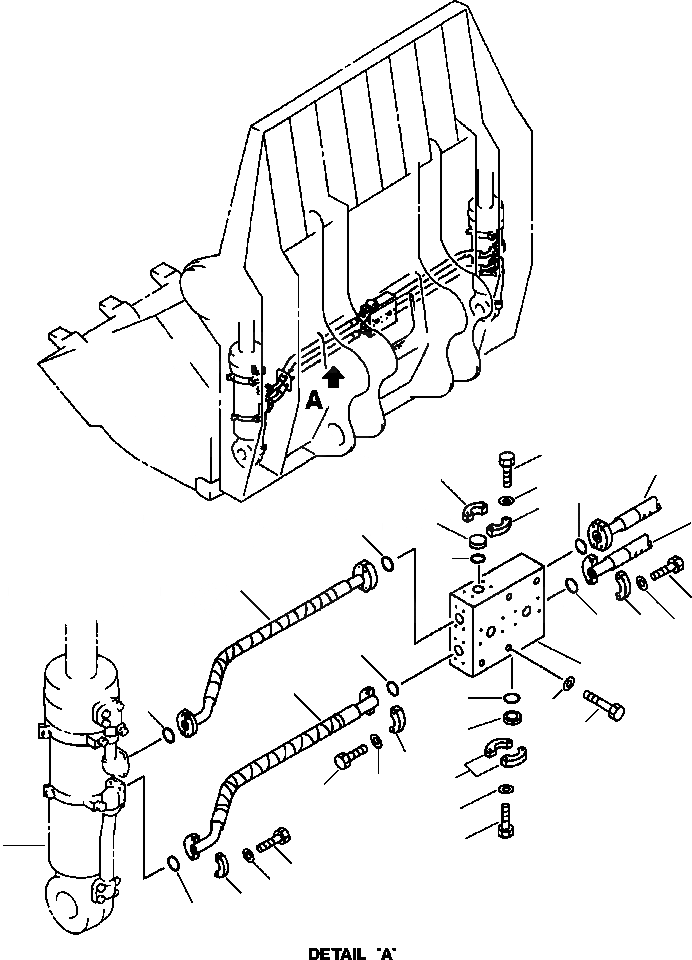 Схема запчастей Komatsu PC650-5 & PC650LC-5 - НИЖН. ГИДРОЦИЛИНДР КОВША ТРУБЫ ПРЯМАЯ ЛОПАТА РАБОЧЕЕ ОБОРУДОВАНИЕ