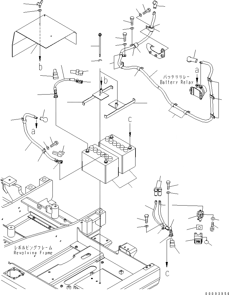 Схема запчастей Komatsu PC70-8 - АККУМУЛЯТОР (АККУМУЛЯТОР И КАБЕЛЬ) ЭЛЕКТРИКА