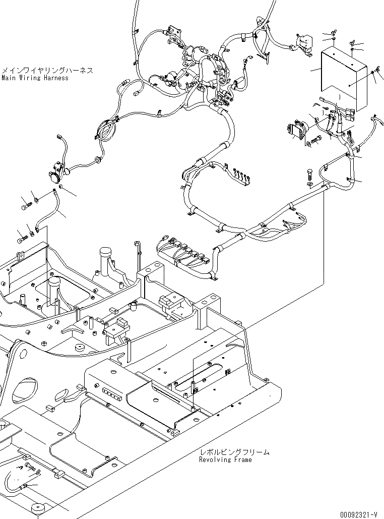 Схема запчастей Komatsu PC70-8 - ЭЛЕКТР. (Э/ПРОВОДКА ПЕРЕКЛЮЧАТЕЛЯ ПЕРЕКЛЮЧАТЕЛЬ И GRAND КАБЕЛЬ) ЭЛЕКТРИКА