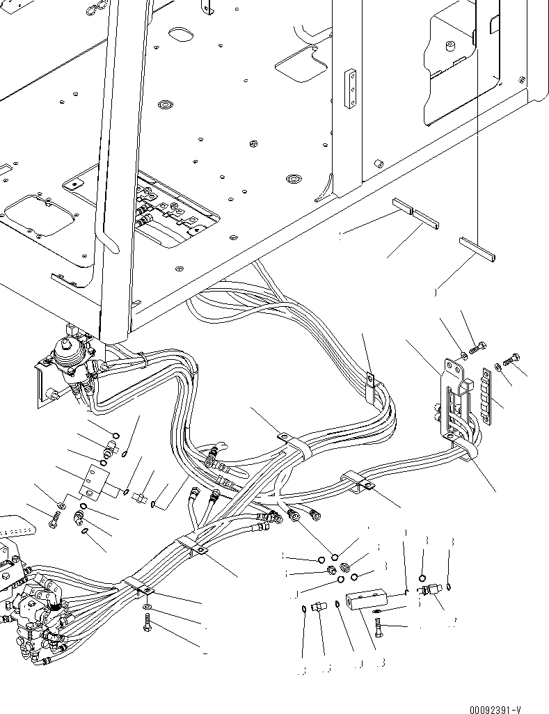 Схема запчастей Komatsu PC70-8 - КАБИНА (ПОЛ) (T-БЛОК И P-БЛОК) (СПЕЦИФ-Я С ОТВАЛОМ) КАБИНА ОПЕРАТОРА И СИСТЕМА УПРАВЛЕНИЯ