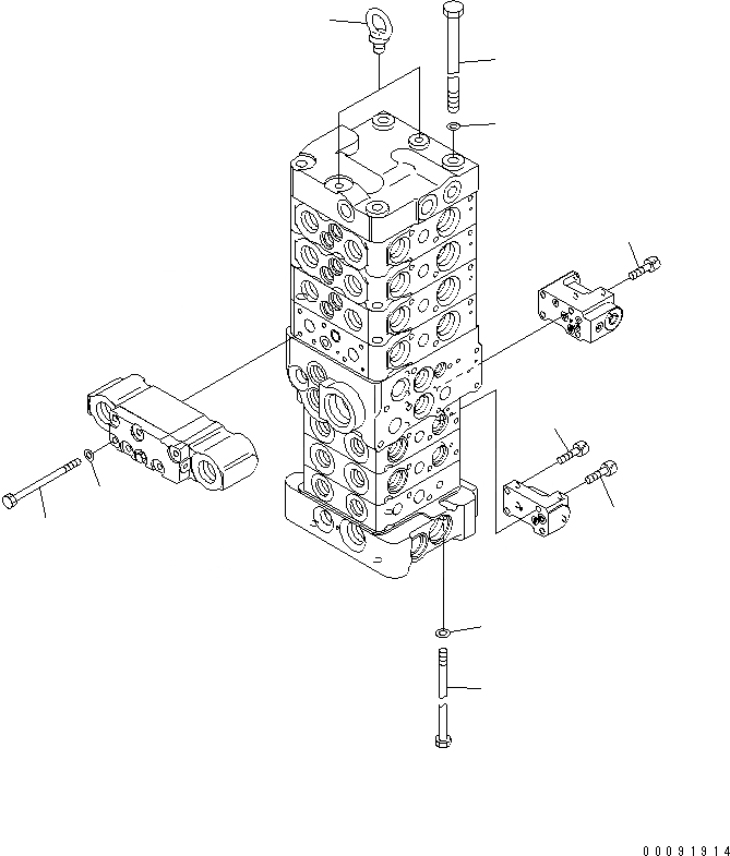 Схема запчастей Komatsu PC70-8 - ОСНОВН. КЛАПАН (7-КЛАПАН) (/8) (НАВЕСН. ОБОРУД И БЕЗ ОТВАЛ) ОСНОВН. КОМПОНЕНТЫ И РЕМКОМПЛЕКТЫ