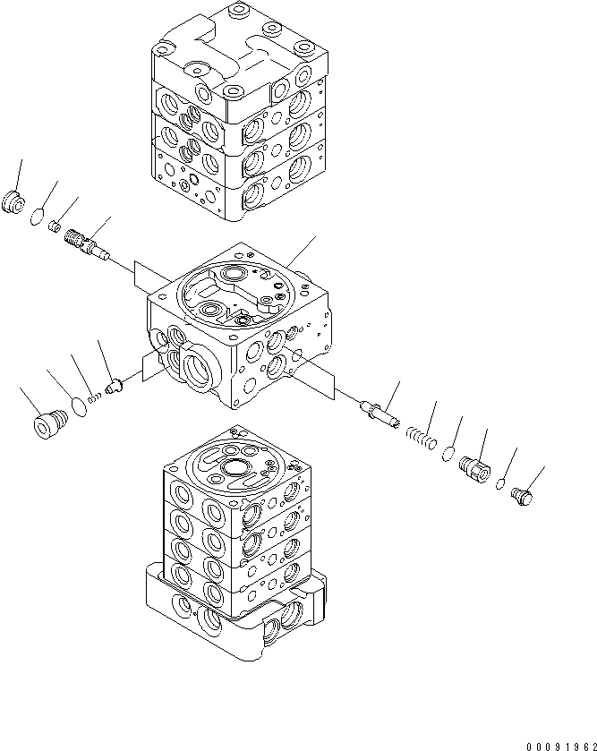 Схема запчастей Komatsu PC70-8 - ОСНОВН. КЛАПАН (7-КЛАПАН) (/8) (С ОТВАЛ) ОСНОВН. КОМПОНЕНТЫ И РЕМКОМПЛЕКТЫ
