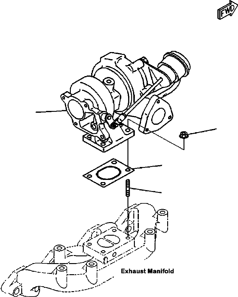 Схема запчастей Komatsu PC88MR-8 - APP- ТУРБОНАГНЕТАТЕЛЬ И КРЕПЛЕНИЕ ДВИГАТЕЛЬ
