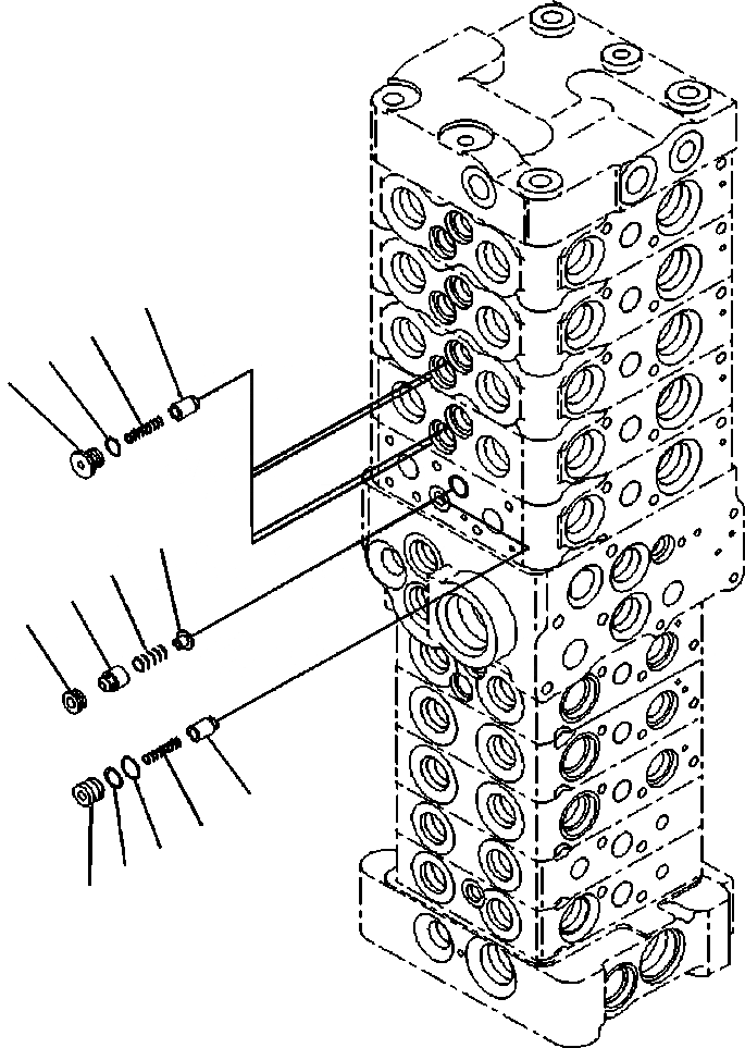 Схема запчастей Komatsu PC88MR-8 - H- ОСНОВН. УПРАВЛЯЮЩ. КЛАПАН С ДОПОЛН. АКТУАТОРS (/7) ГИДРАВЛИКА