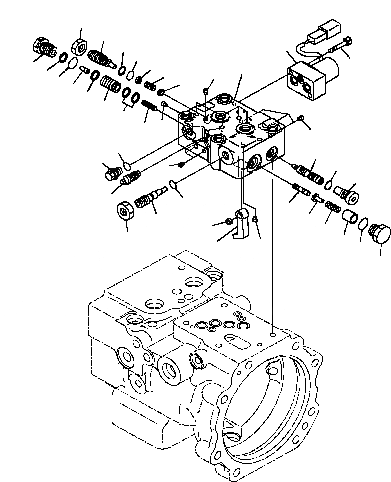 Схема запчастей Komatsu PC88MR-8 - H- ОСНОВН. ПОРШЕНЬ НАСОС ВНУТР. ЧАСТИ (/) ГИДРАВЛИКА
