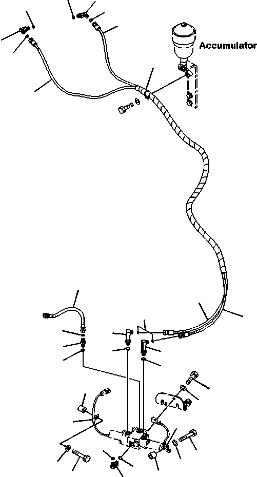 Схема запчастей Komatsu PC88MR-8 - H7- ГИДРОЛИНИЯ СОЛЕНОИДНЫЙ КЛАПАН - АККУМУЛЯТОР - С ДОПОЛН. АКТУАТОР (/) ГИДРАВЛИКА