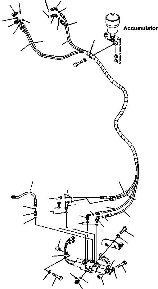 Схема запчастей Komatsu PC88MR-8 - H7- ГИДРОЛИНИЯ СОЛЕНОИДНЫЙ КЛАПАН - АККУМУЛЯТОР - С ДОПОЛН. АКТУАТОРS (/) ГИДРАВЛИКА