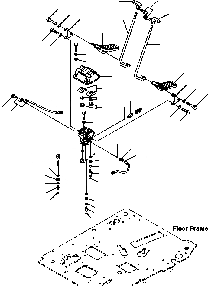 Схема запчастей Komatsu PC88MR-8 - K-7 УПРАВЛ-ЕS РЫЧАН УПРАВЛ-Я ХОДОМ И ПЕДАЛЬ ХОДА OPERATOR\XD S ОБСТАНОВКА И СИСТЕМА УПРАВЛЕНИЯ