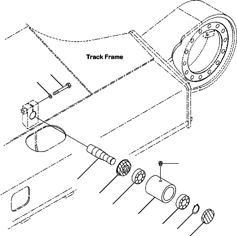 Схема запчастей Komatsu PC88MR-8 - R- ПОДДЕРЖИВАЮЩИЙ КАТОК ASSEMBLY ХОДОВАЯ