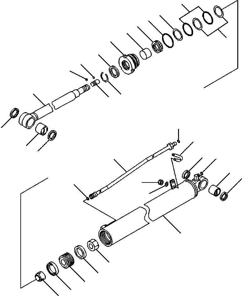 Схема запчастей Komatsu PC88MR-8 - T- ГИДРАВЛ ЦИЛИНДР РУКОЯТЬ - COMPLETE ASSEMBLY РАБОЧЕЕ ОБОРУДОВАНИЕ