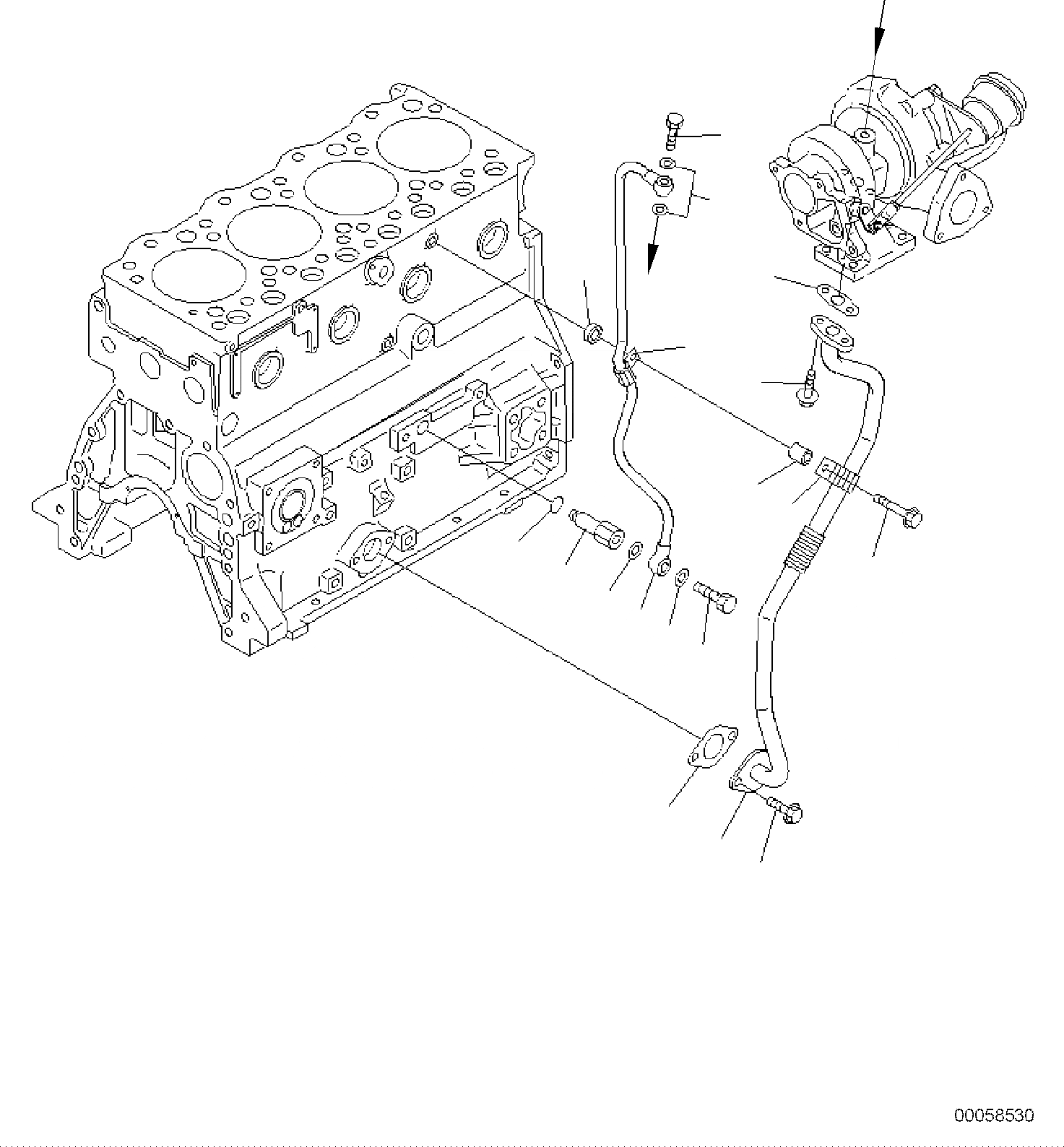 Схема запчастей Komatsu PW118MR-8 - МАСЛОПРОВОДЯЩИЕ ТРУБКИ ТУРБОНАГНЕТАТЕЛЯ ДВИГАТЕЛЬ ГОЛОВКА ЦИЛИНДРОВ И ITS КОМПОНЕНТЫ