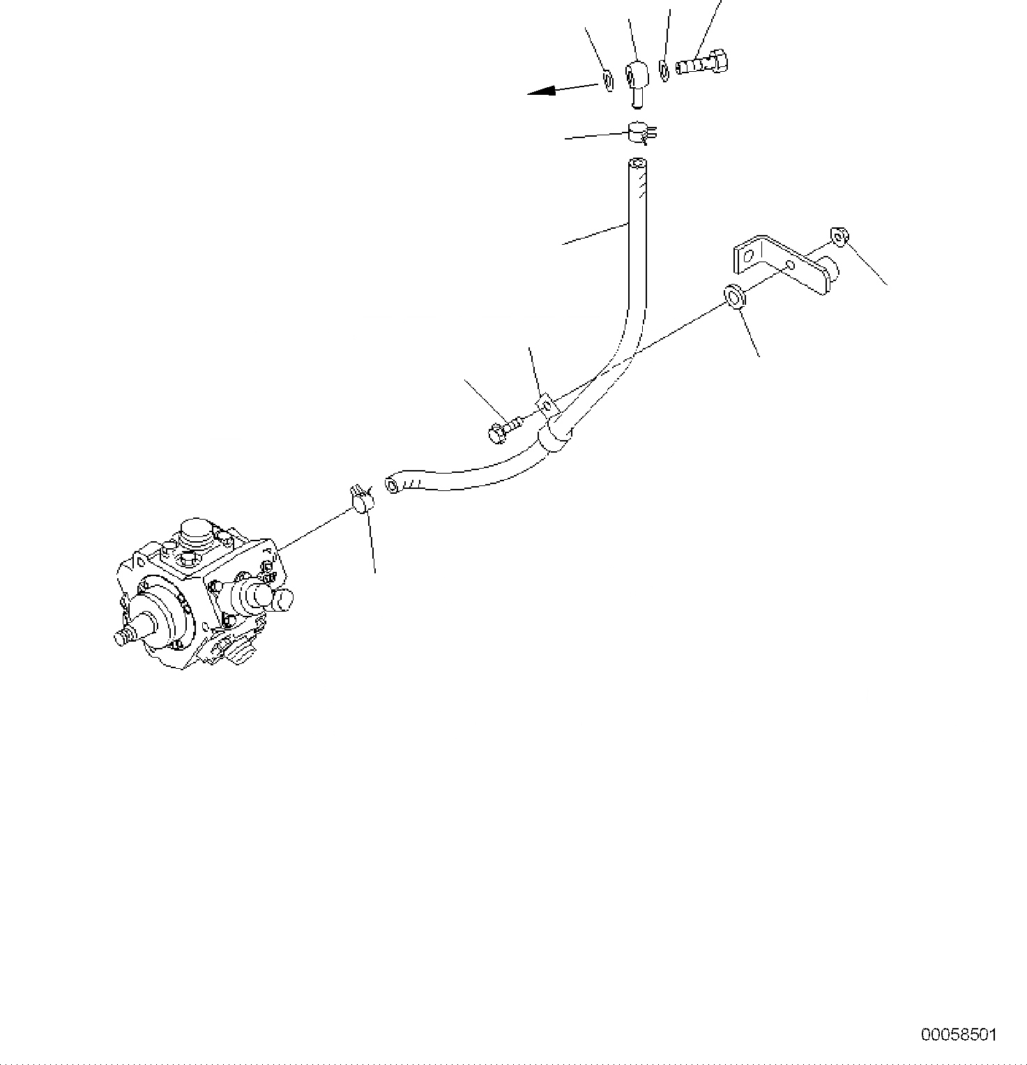 Схема запчастей Komatsu PW118MR-8 - ТРУБЫ ТОПЛ. ФИЛЬТРА ДВИГАТЕЛЬ ТОПЛИВН. СИСТЕМА