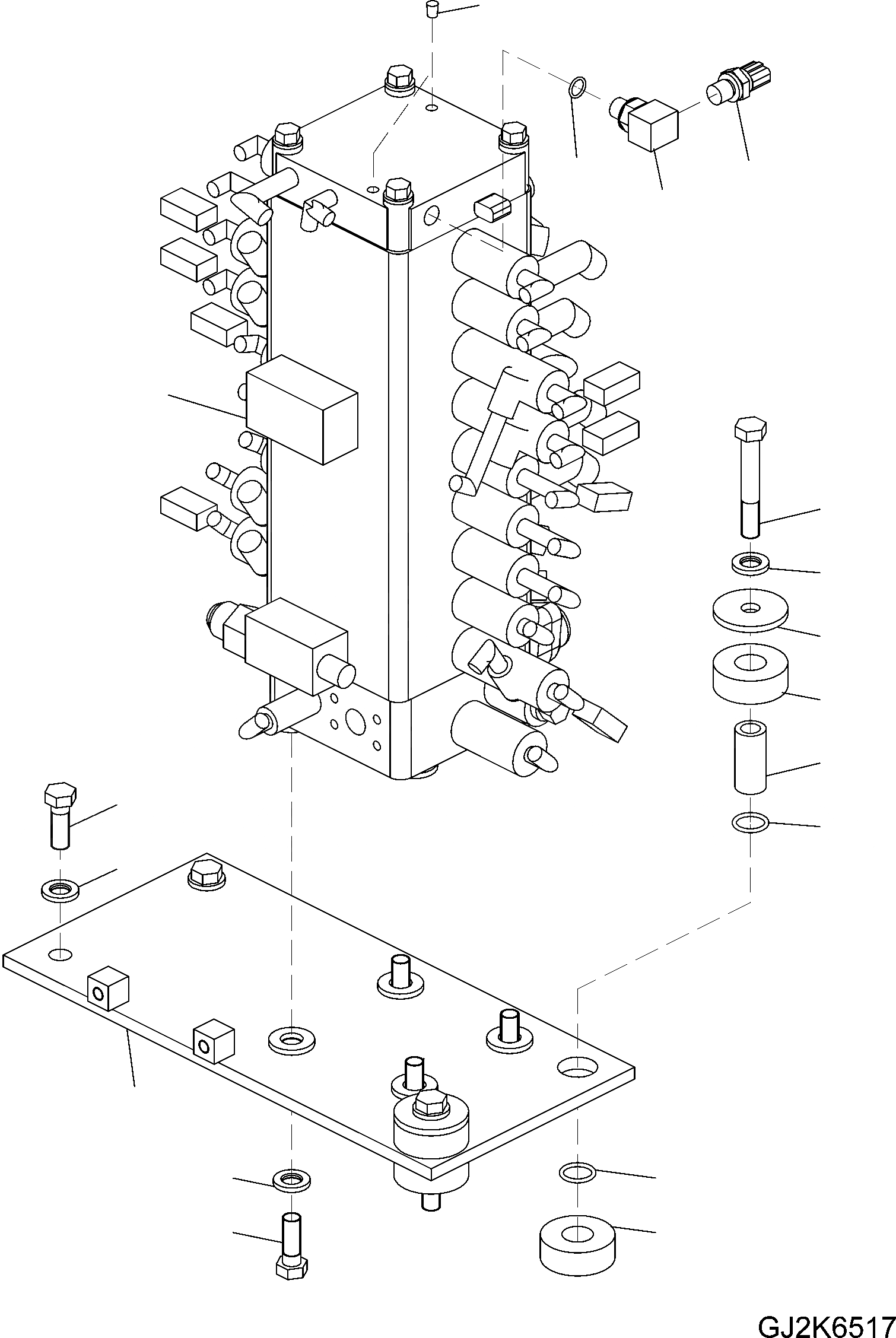 Схема запчастей Komatsu PW148-8 - ОСНОВН. КЛАПАН H ГИДРАВЛИКА