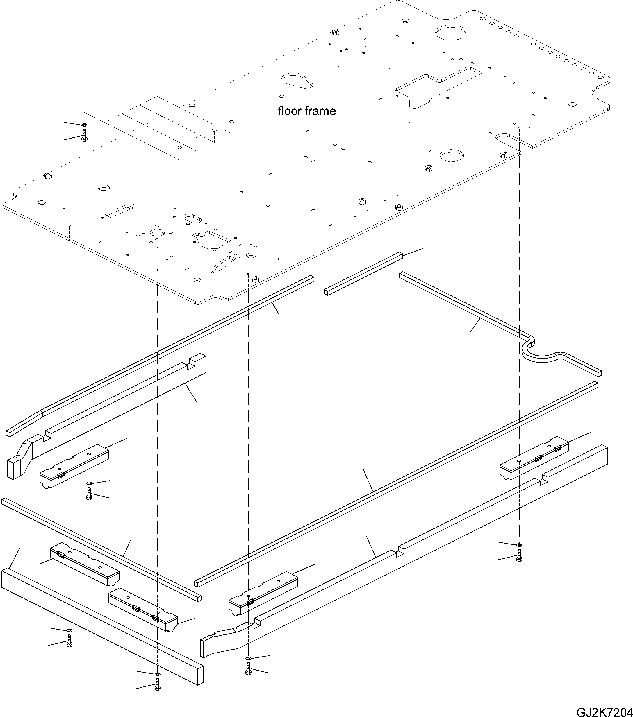 Схема запчастей Komatsu PW148-8 - ОСНОВН. КОНСТРУКЦИЯ УПЛОТНЕНИЕS K OPERATORґS ОБСТАНОВКА И СИСТЕМА УПРАВЛЕНИЯ