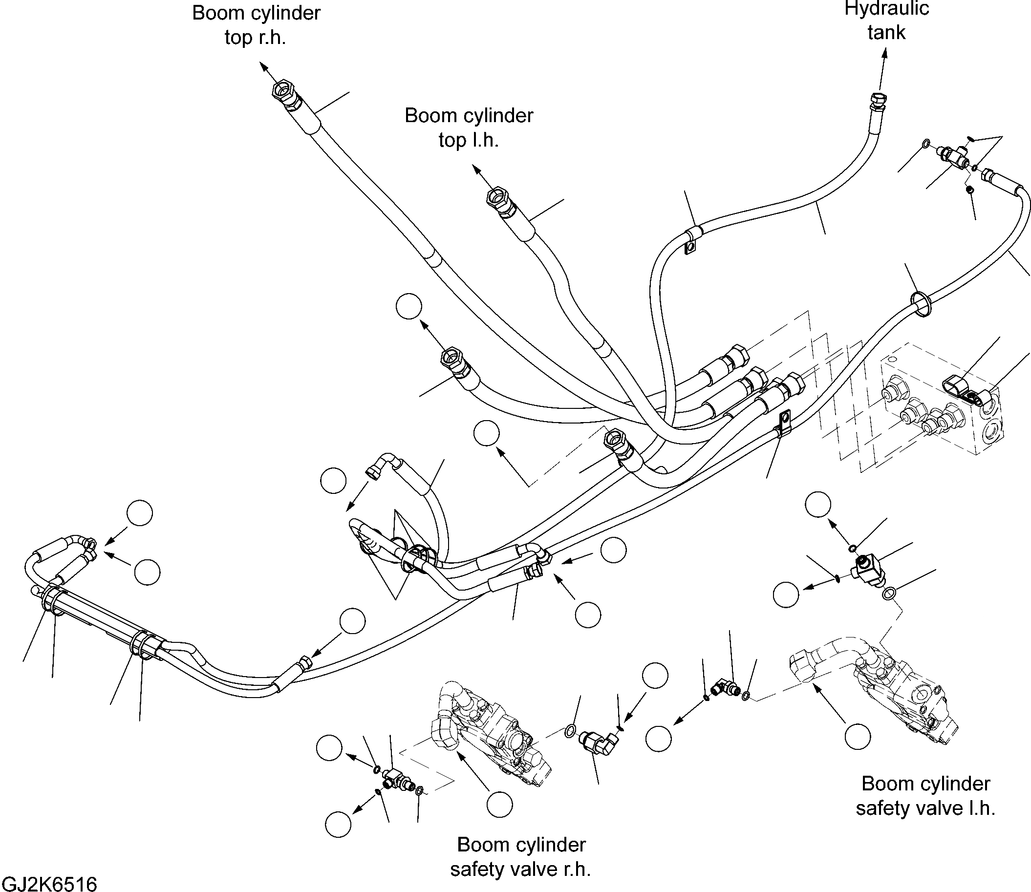 Схема запчастей Komatsu PW148-8 - ONE-ЧАСТИ СТРЕЛА - ТРУБЫ T РАБОЧЕЕ ОБОРУДОВАНИЕ