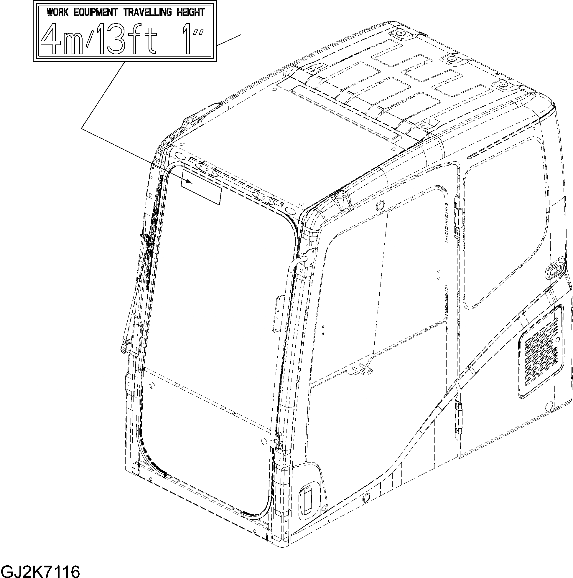 Схема запчастей Komatsu PW148-8 - ДОПОЛН. ТАБЛИЧКИS (ДЛЯ UK) U МАРКИРОВКА