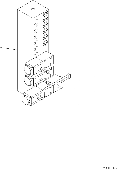 Схема запчастей Komatsu PW150ES-6K - РАСПРЕДЕЛИТ. КЛАПАН (P.P.C.) ГИДРАВЛИКА