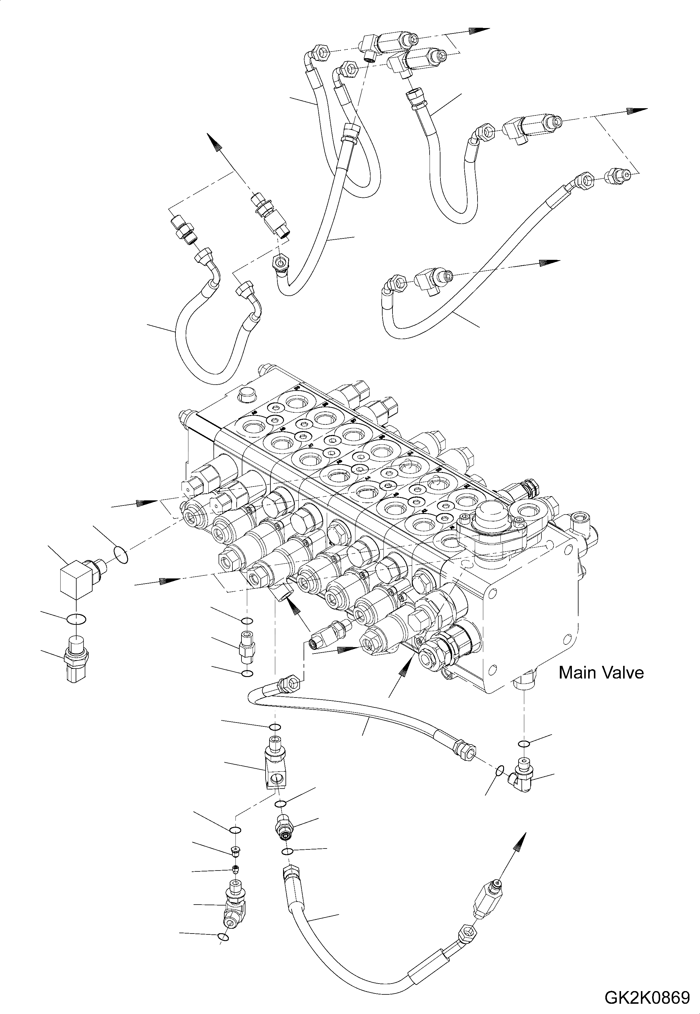 Схема запчастей Komatsu PW160-8 - ОСНОВН. УПРАВЛЯЮЩ. КЛАПАН, 8-СЕКЦИОНН., ДЛЯ ONE-ЧАСТИ СТРЕЛА, -НАВЕСН. ОБОРУД, СОЕДИНИТЕЛЬН. ЧАСТИ (/) ОСНОВН. УПРАВЛЯЮЩ. КЛАПАН, 8-СЕКЦИОНН., ДЛЯ ONE-ЧАСТИ СТРЕЛА, -НАВЕСН. ОБОРУД