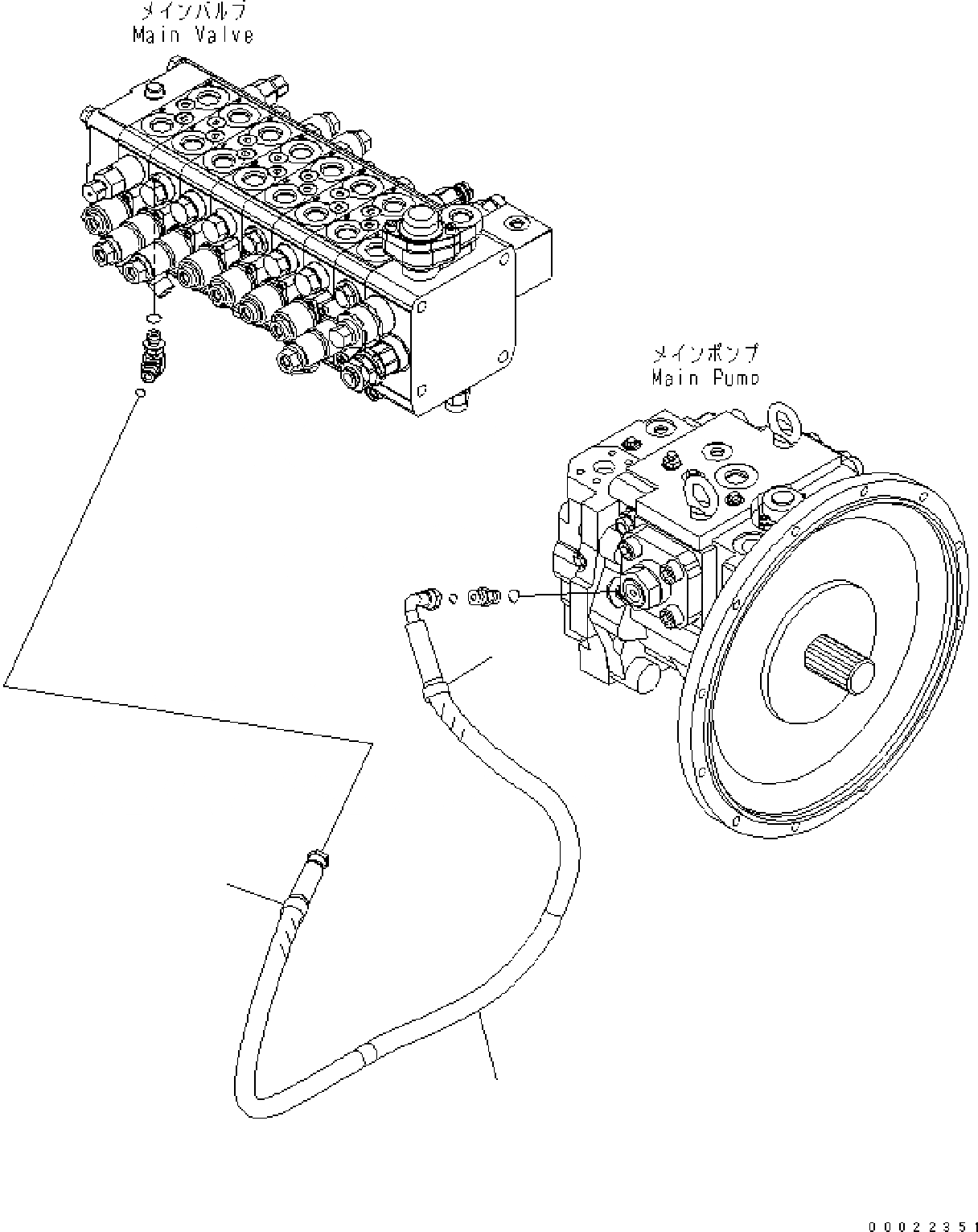 Схема запчастей Komatsu PW160-8 - LS ЛИНИЯ LS ЛИНИЯ