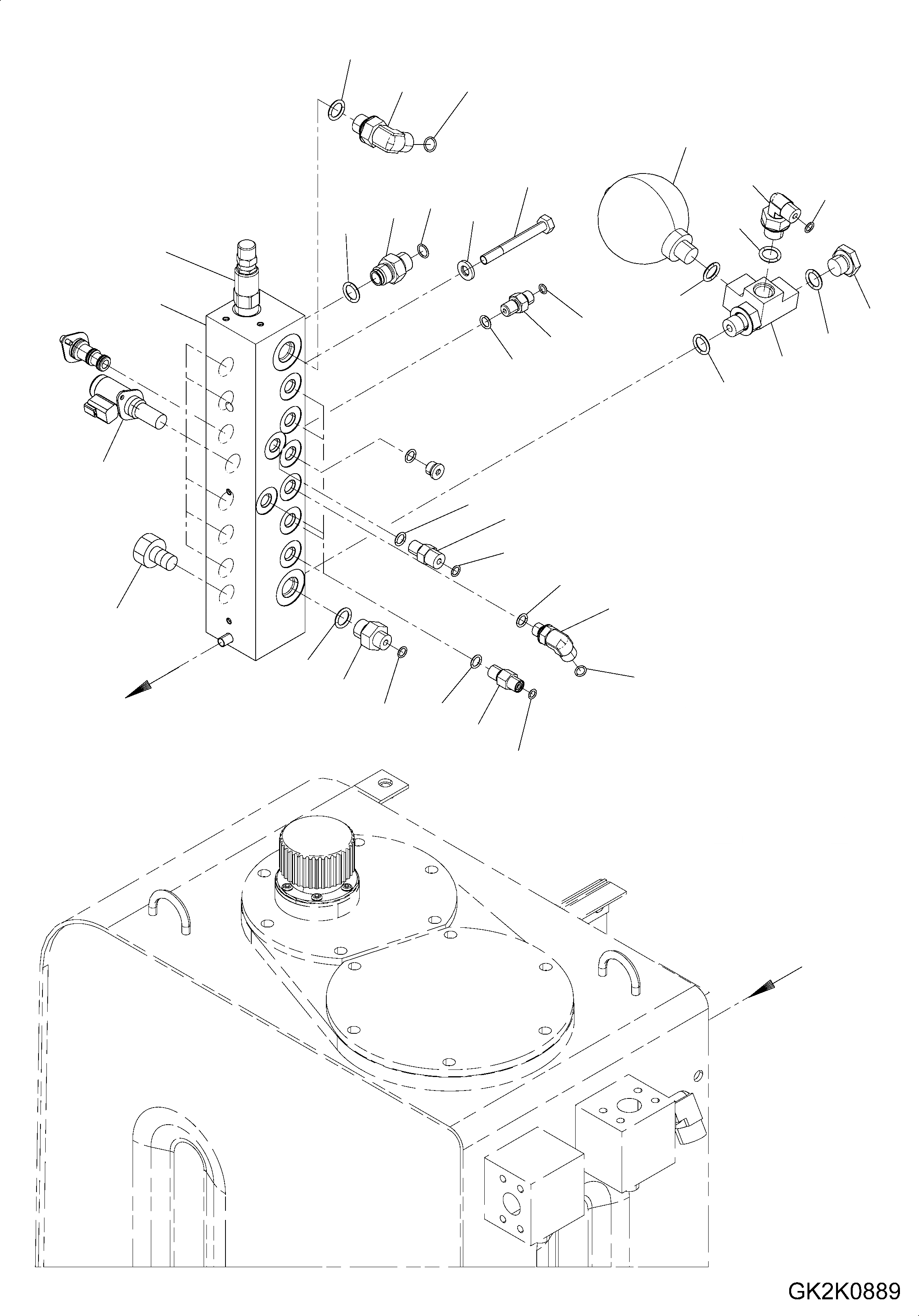 Схема запчастей Komatsu PW160-8 - СОЛЕНОИДНЫЙ КЛАПАН И АККУМУЛЯТОР СОЛЕНОИДНЫЙ КЛАПАН И АККУМУЛЯТОР