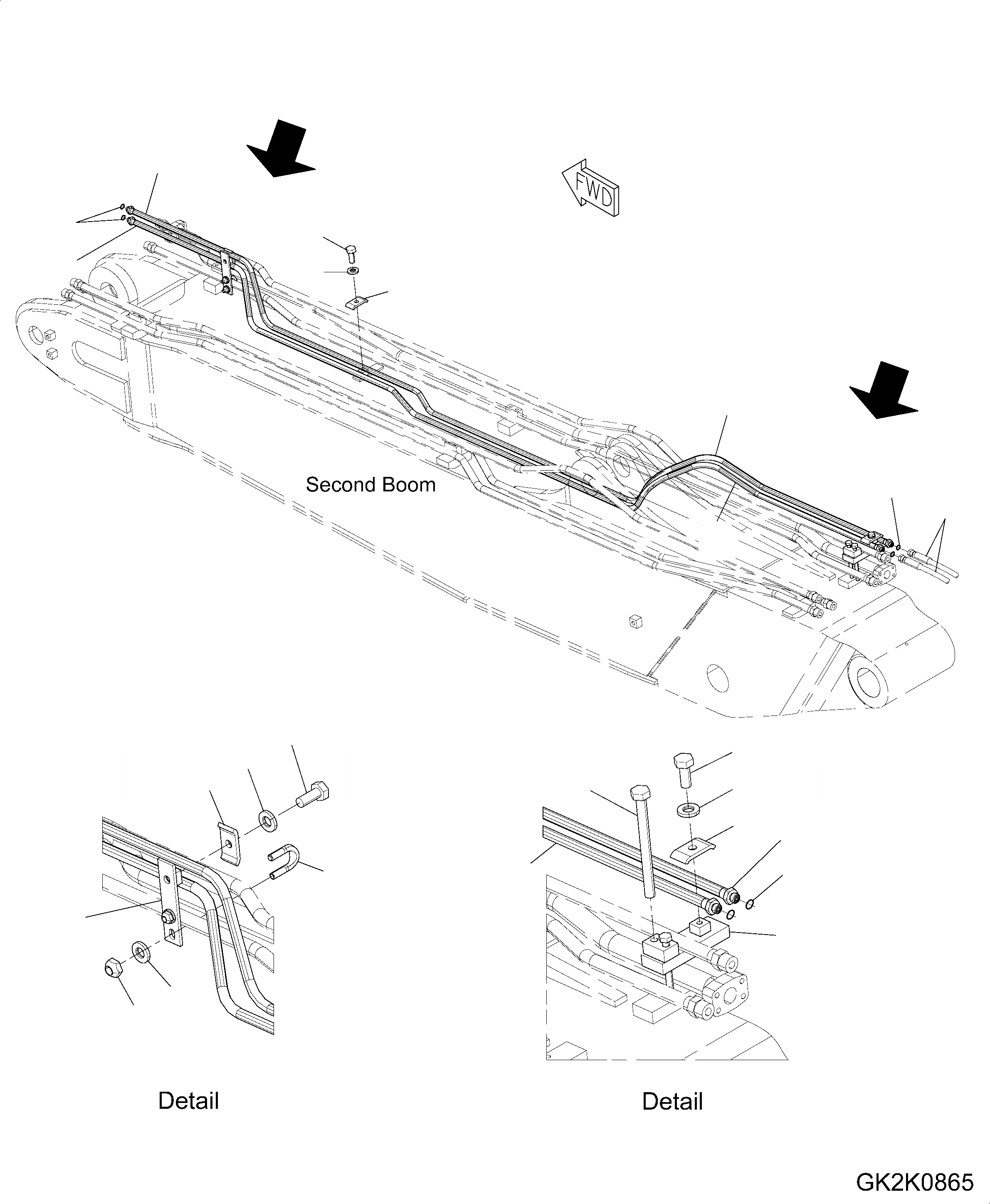 Схема запчастей Komatsu PW160-8 - БЫСТРОСЪЕМН. МЕХ-М ТРУБЫ, ДЛЯ TWO-ЧАСТИ СТРЕЛА (/) БЫСТРОСЪЕМН. МЕХ-М ТРУБЫ, ДЛЯ TWO-ЧАСТИ СТРЕЛА