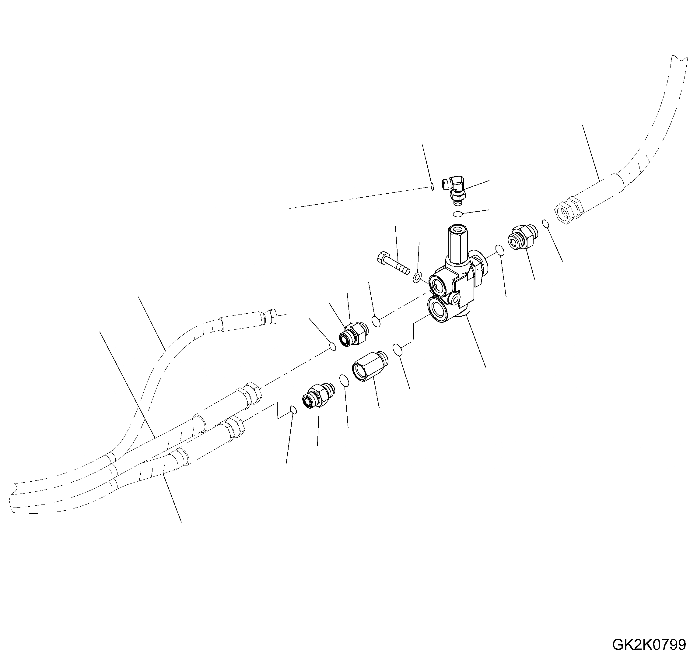 Схема запчастей Komatsu PW160-8 - РУЛЕВ. УПРАВЛЕНИЕ ЛИНИЯ, ВЕРХН., EXCEPT ITALY, ПРИОРИТЕТН. КЛАПАН РУЛЕВ. УПРАВЛЕНИЕ ЛИНИЯ, ВЕРХН., EXCEPT ITALY