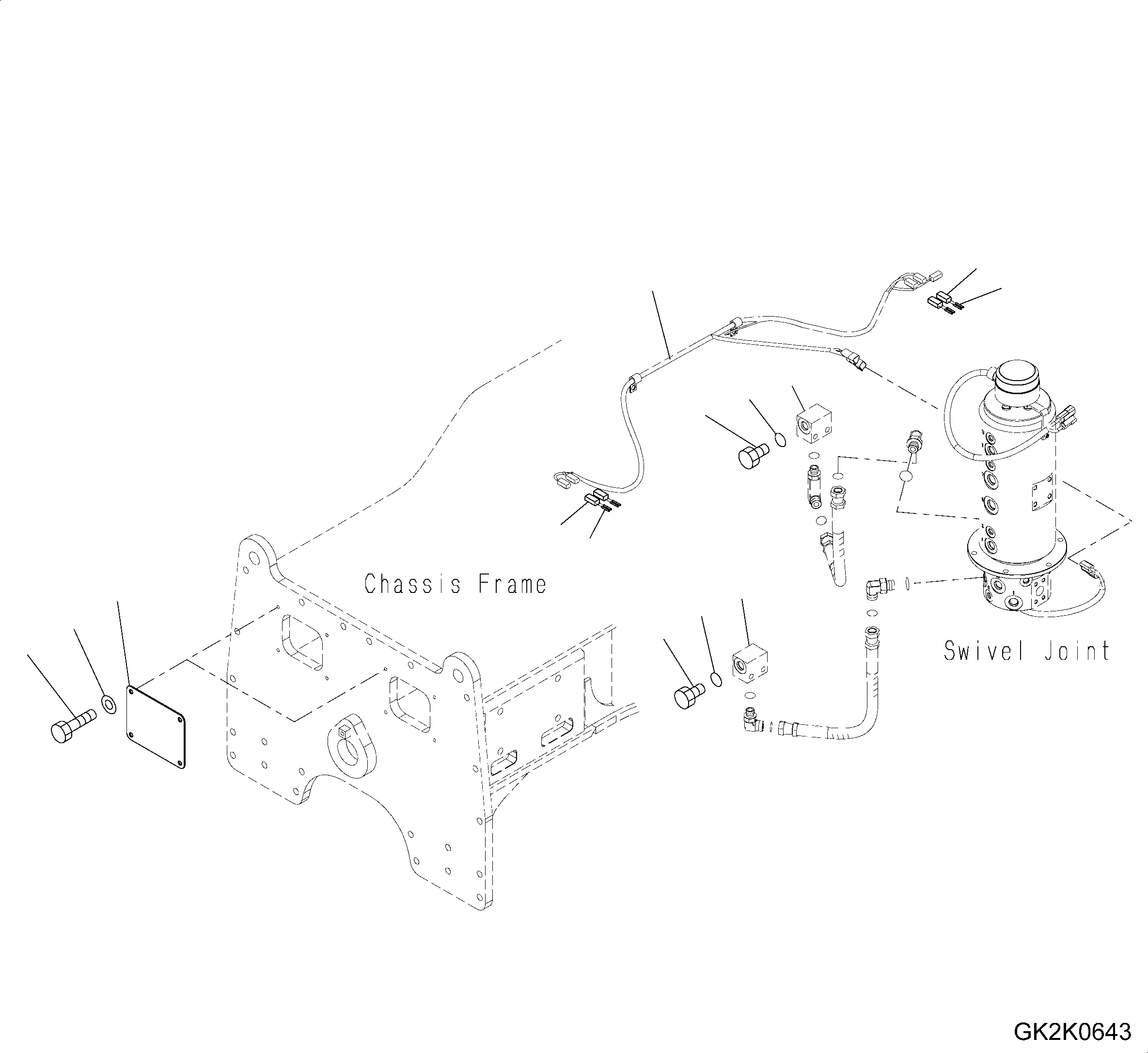 Схема запчастей Komatsu PW160-8 - НИЖН. НАВЕСН. ОБОРУД ТРУБЫ, ЗАДН. ОТВАЛ, COVER НИЖН. НАВЕСН. ОБОРУД ТРУБЫ, ЗАДН. ОТВАЛ