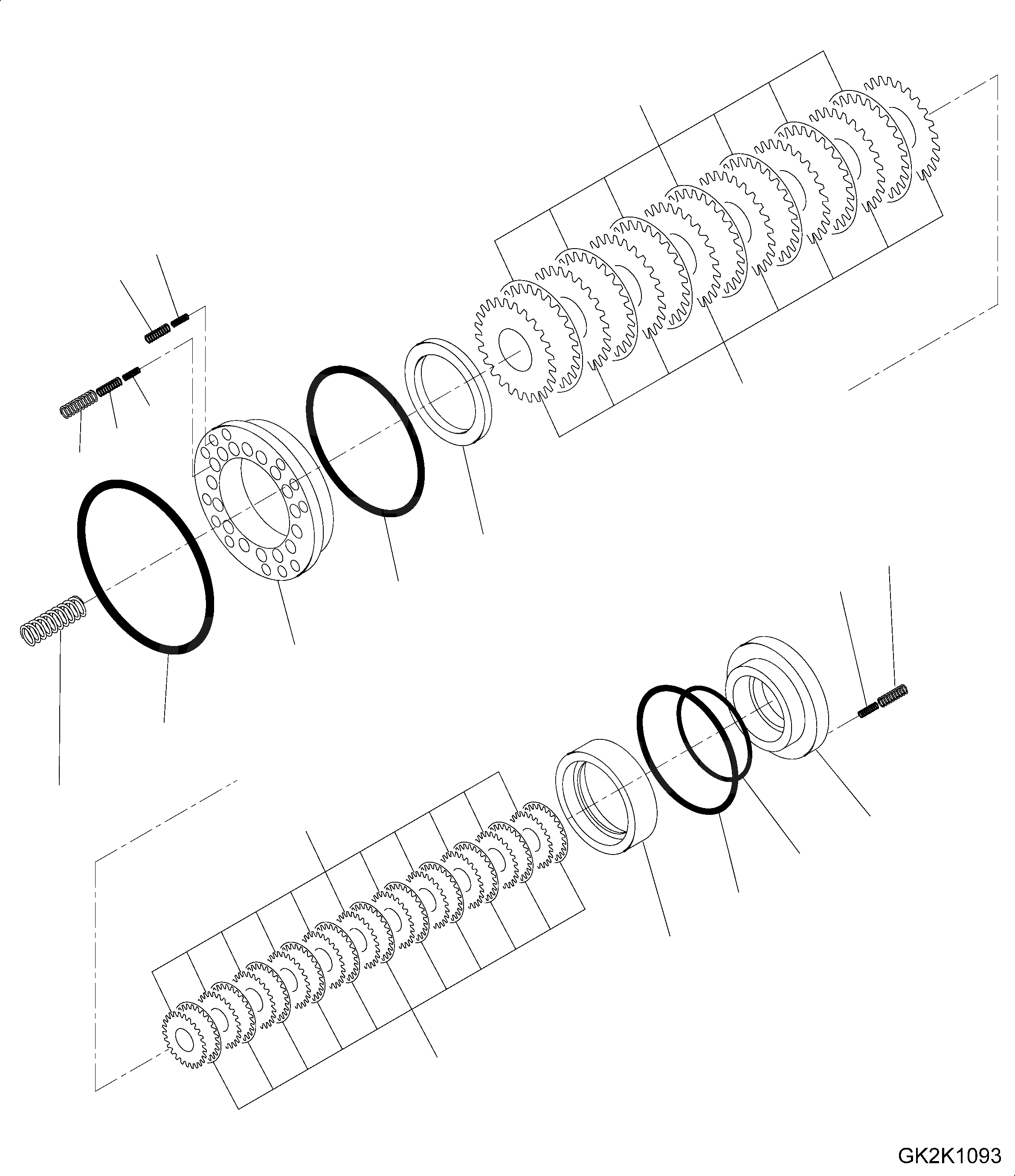 Схема запчастей Komatsu PW160-8 - МОСТ, ВНУТР. ЧАСТИ, ЗАДН. МОСТ, ТРАНСМИССИЯ (8/8) МОСТ, ВНУТР. ЧАСТИ
