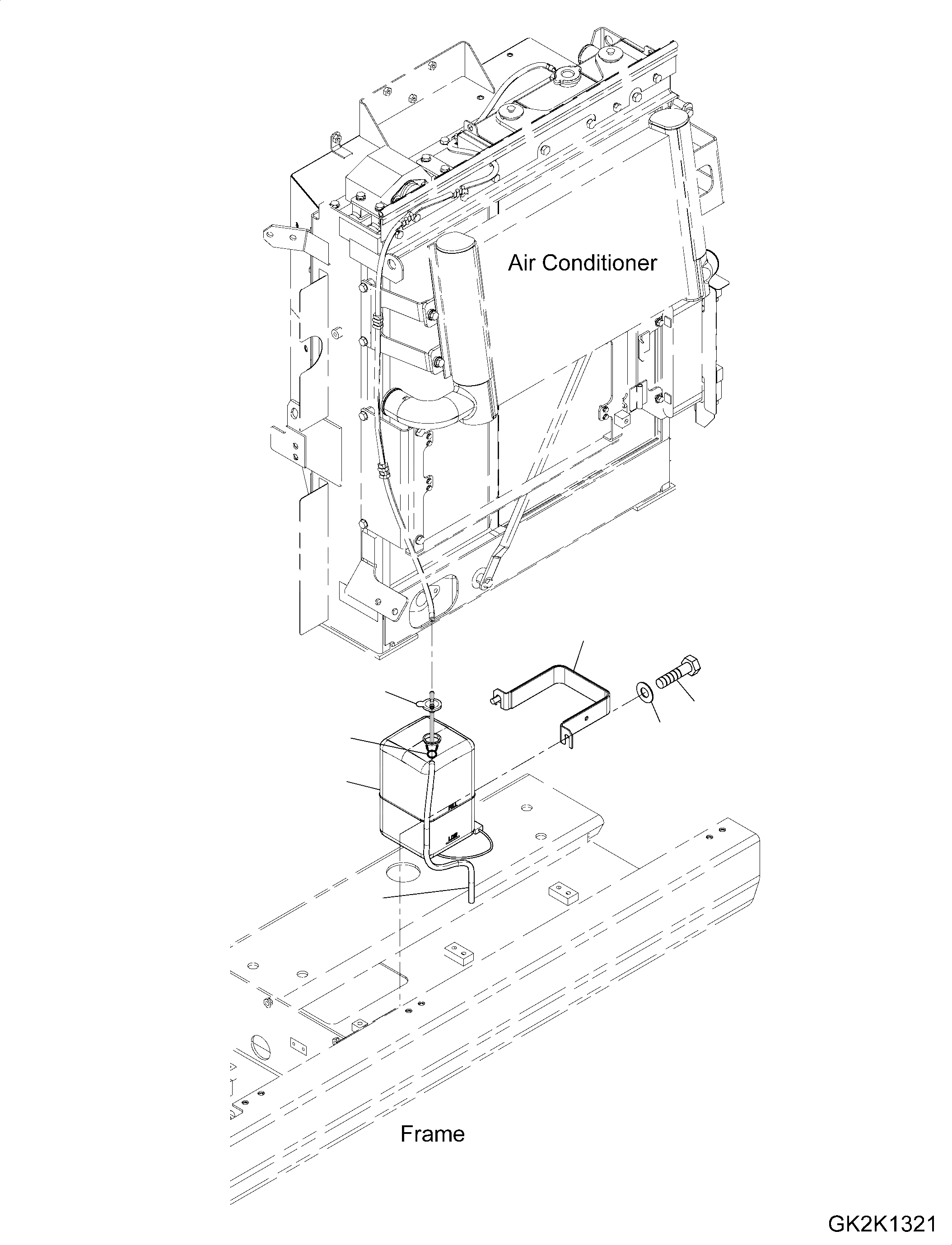 Схема запчастей Komatsu PW180-10 - СИСТЕМА ОХЛАЖДЕНИЯ, SUB-БАК СИСТЕМА ОХЛАЖДЕНИЯ