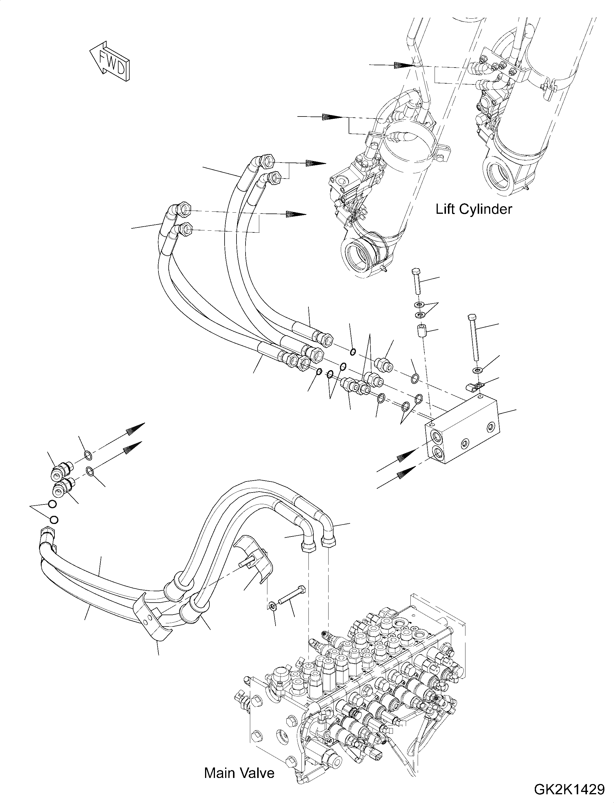 Схема запчастей Komatsu PW180-10 - РАБОЧЕЕ ОБОРУДОВАНИЕ ТРУБЫ, ОСНОВНАЯ РАМА , ДЛЯ TWO-ЧАСТИ СТРЕЛА, ТРУБЫ (/) РАБОЧЕЕ ОБОРУДОВАНИЕ ТРУБЫ, ОСНОВНАЯ РАМА , ДЛЯ TWO-ЧАСТИ СТРЕЛА