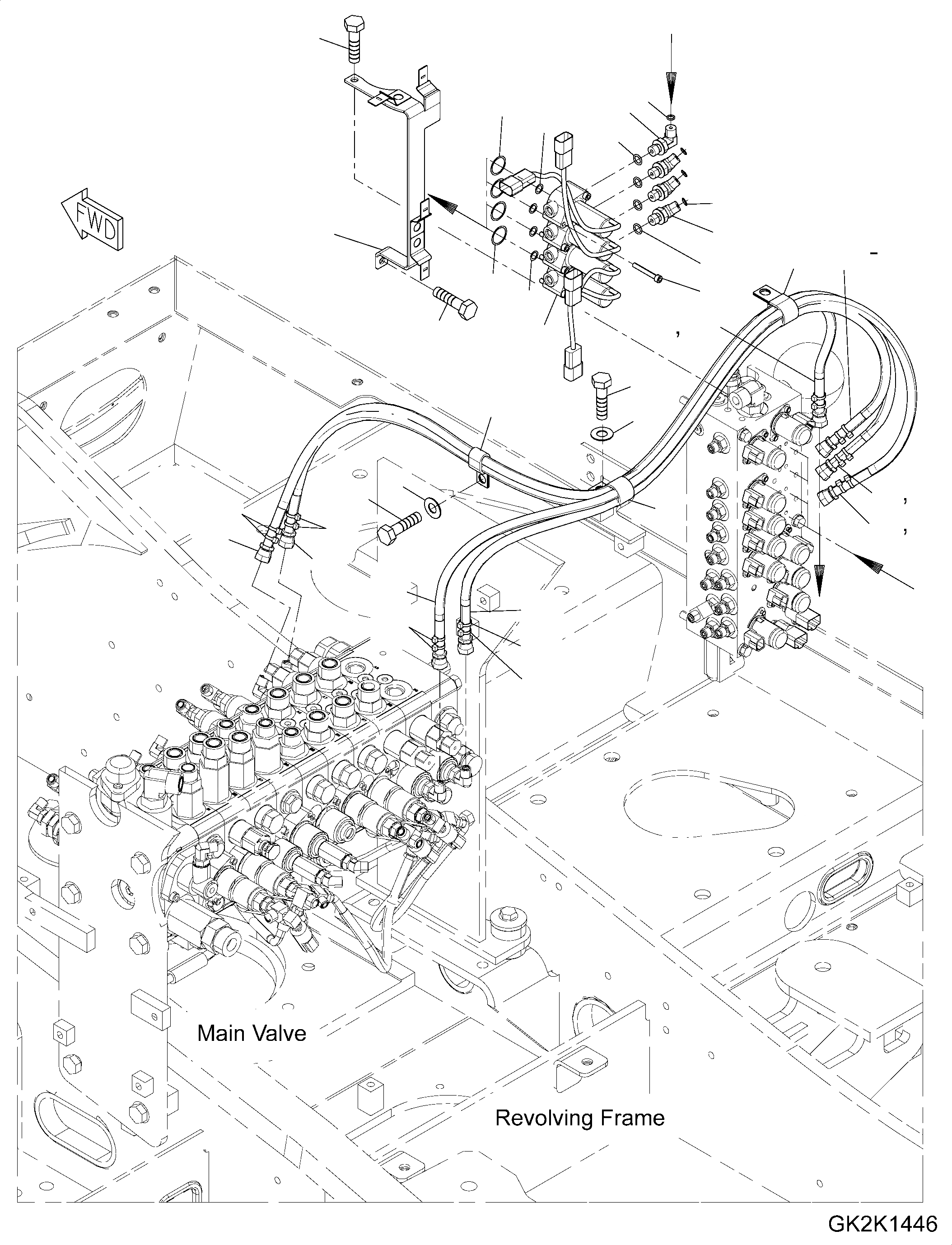 Схема запчастей Komatsu PW180-10 - СОЛЕНОИДНЫЙ КЛАПАН, PROP УПРАВЛ-Е, -НАВЕСН. ОБОРУД, ПРОПОРЦИОНАЛЬН. УПРАВЛ-Е ТРУБЫ СОЛЕНОИДНЫЙ КЛАПАН, PROP УПРАВЛ-Е, -НАВЕСН. ОБОРУД