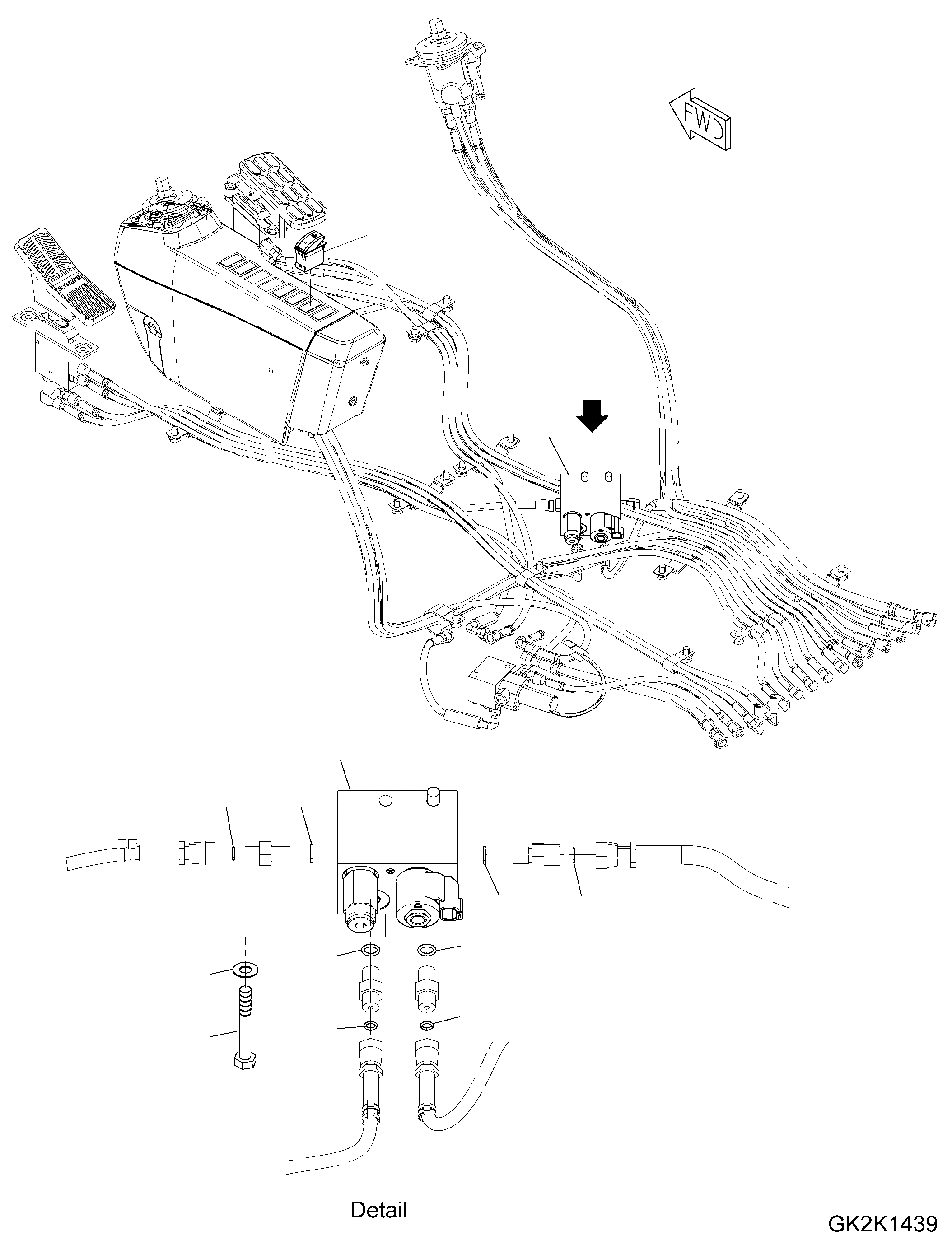 Схема запчастей Komatsu PW180-10 - PPC ТРУБЫ PRESSURE ПОНИЖАЮЩ. PPC ТРУБЫ PRESSURE ПОНИЖАЮЩ.