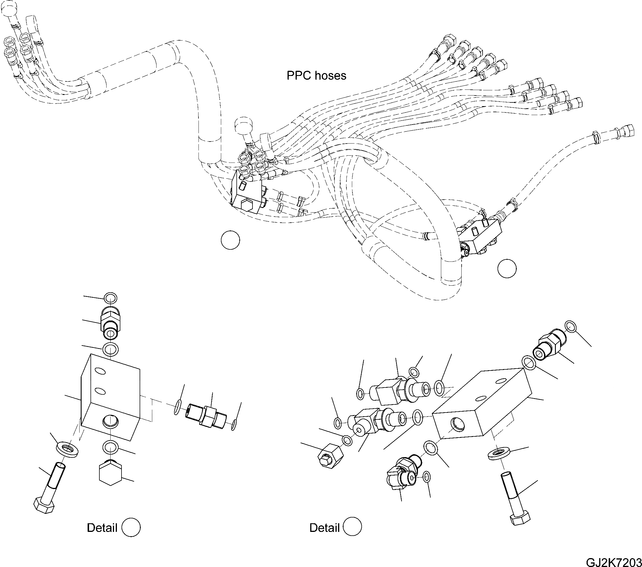 Схема запчастей Komatsu PW180-10 - КАБИНА, ПОЛ, P, T БЛОК КАБИНА