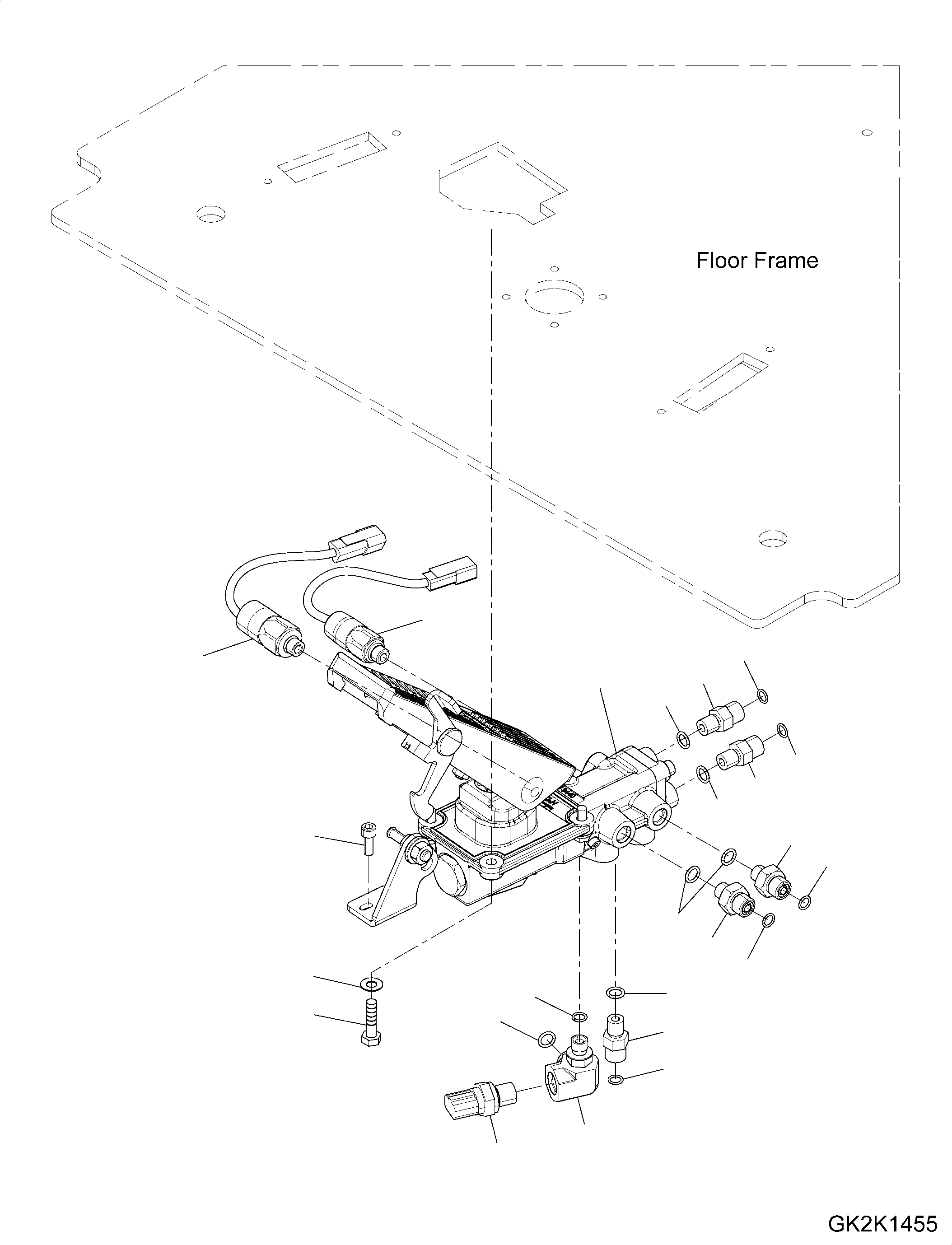 Схема запчастей Komatsu PW180-10 - ТОРМОЗНОЙ КЛАПАН, НАВЕСН. ОБОРУД ЧАСТИ ТОРМОЗНОЙ КЛАПАН