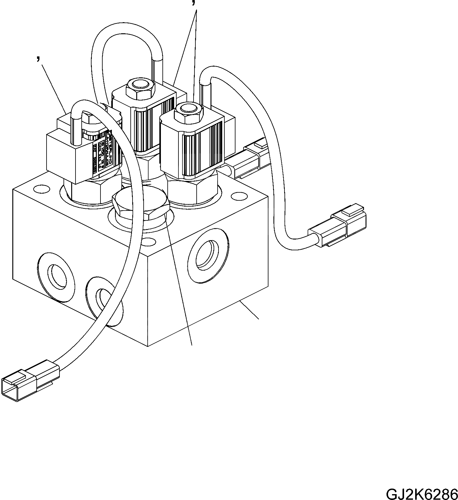 Схема запчастей Komatsu PW180-10 - НИЖН. НАВЕСН. ОБОРУД ТРУБЫ, ПЕРЕДН. ОПОРА - ЗАДН. ОТВАЛ ОТВАЛ, СОЛЕНОИДНЫЙ КЛАПАН, THREE STATIONS НИЖН. НАВЕСН. ОБОРУД ТРУБЫ, ПЕРЕДН. ОПОРА - ЗАДН. ОТВАЛ ОТВАЛ