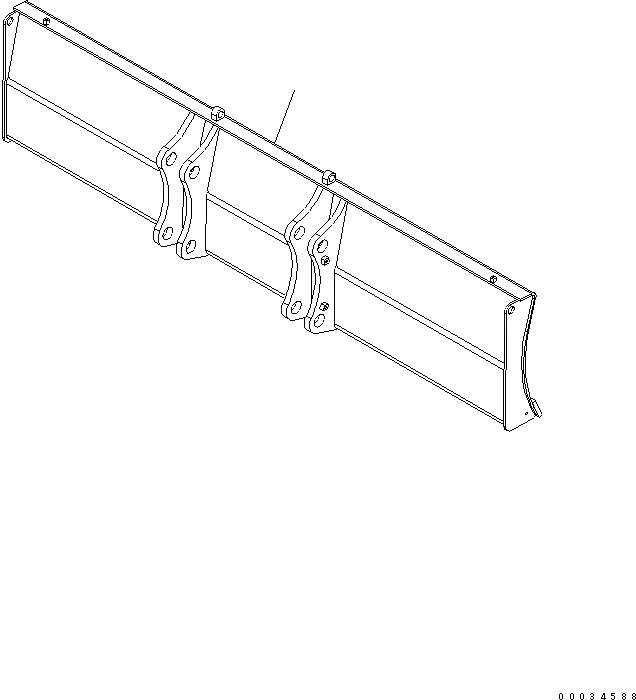 Схема запчастей Komatsu PW180-10 - ЗАДН. ОТВАЛ ОТВАЛ, MM, ОТВАЛ ЗАДН. ОТВАЛ ОТВАЛ, MM