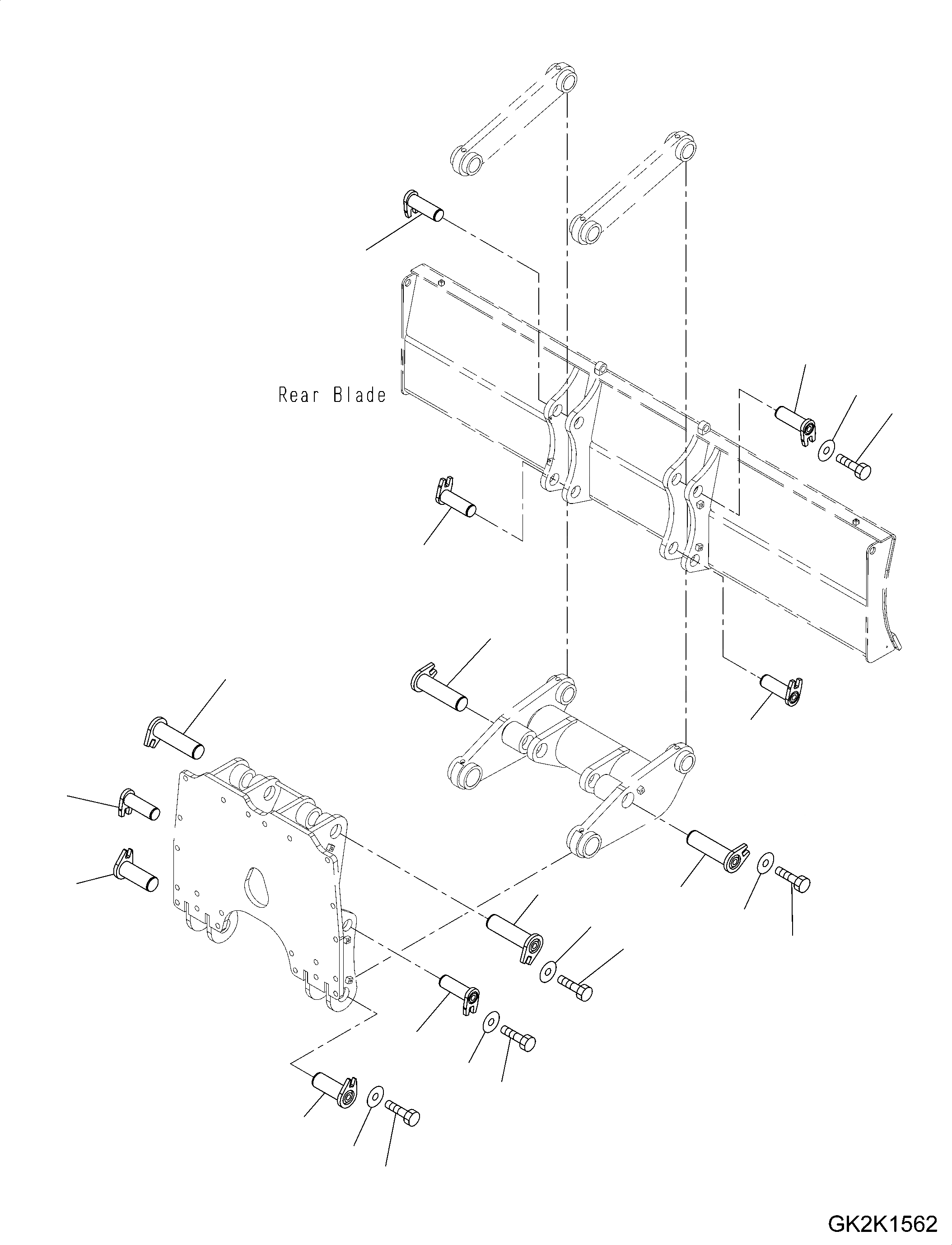 Схема запчастей Komatsu PW180-10 - ЗАДН. ОТВАЛ ОТВАЛ, MM, DOZER СОЕДИНИТЕЛЬН. ЗВЕНО, ПАЛЕЦ ЗАДН. ОТВАЛ ОТВАЛ, MM