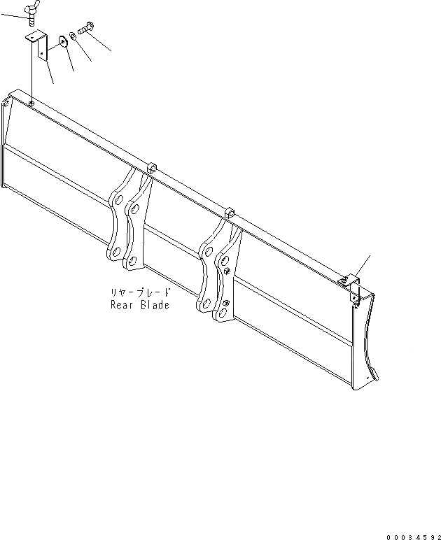 Схема запчастей Komatsu PW180-10 - ЗАДН. ОТВАЛ ОТВАЛ, MM, REFLECTOR ЗАДН. ОТВАЛ ОТВАЛ, MM