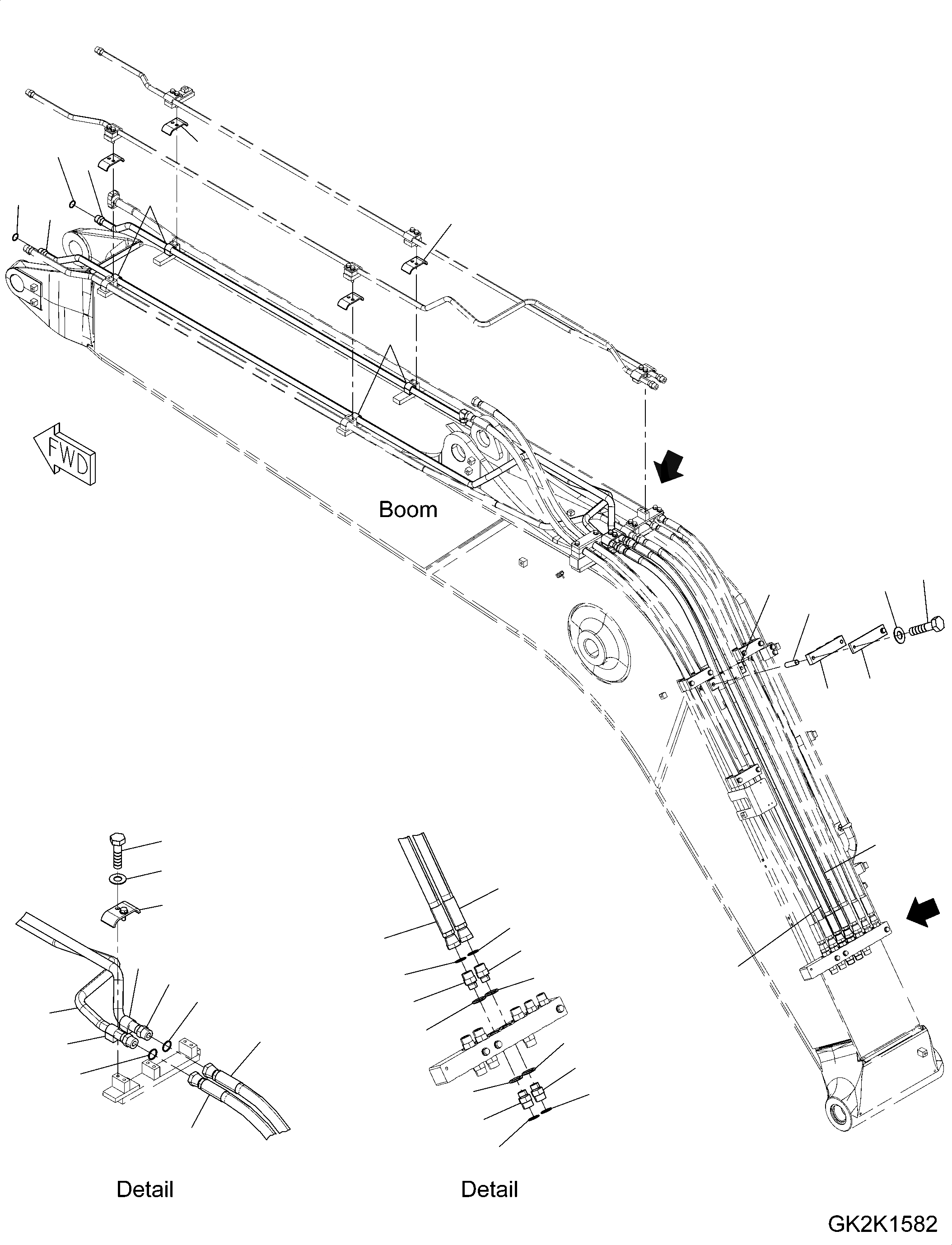 Схема запчастей Komatsu PW180-10 - ГИДРОЛИНИЯ, ONE-ЧАСТИ СТРЕЛА, -НАВЕСН. ОБОРУД, БЕЗ БЫСТРОСЪЕМН. МЕХ-М, ЦИЛИНДР КОВША ТРУБЫ ГИДРОЛИНИЯ, ONE-ЧАСТИ СТРЕЛА, -НАВЕСН. ОБОРУД, БЕЗ БЫСТРОСЪЕМН. МЕХ-М
