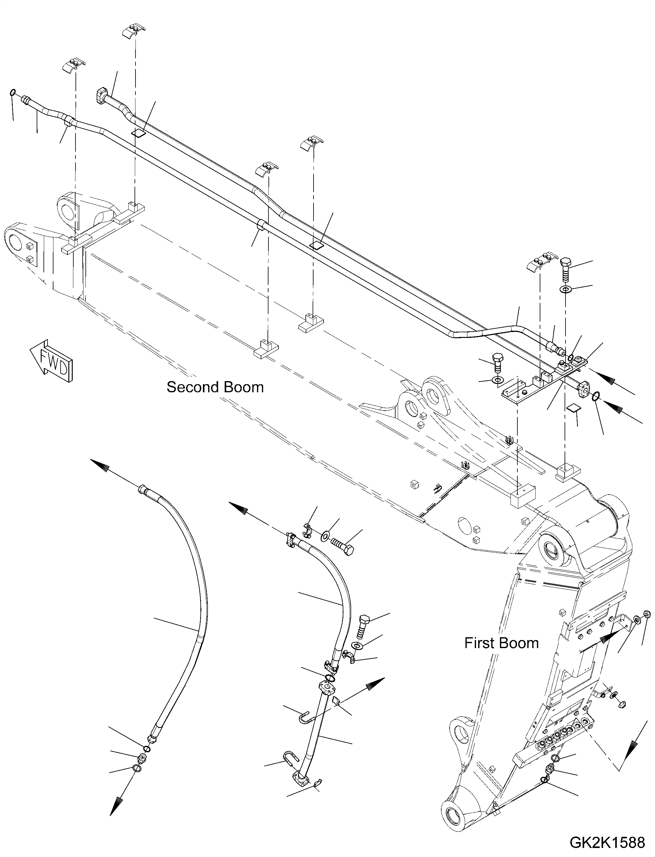 Схема запчастей Komatsu PW180-10 - ГИДРОЛИНИЯ, TWO-ЧАСТИ СТРЕЛА, -НАВЕСН. ОБОРУД, С БЫСТРОСЪЕМН. МЕХ-М, ДОПОЛН. ГИДРОЛИНИЯ ГИДРОЛИНИЯ, TWO-ЧАСТИ СТРЕЛА, -НАВЕСН. ОБОРУД, С БЫСТРОСЪЕМН. МЕХ-М