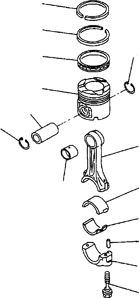 Схема запчастей Komatsu PW400MH-6 - FIG. A-AC ПОРШЕНЬ И ШАТУН ДВИГАТЕЛЬ